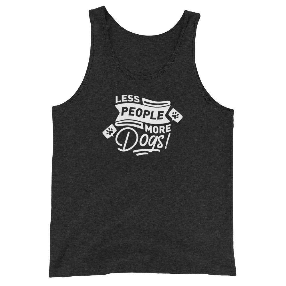 Less People More Dogs Unisex Tank Top