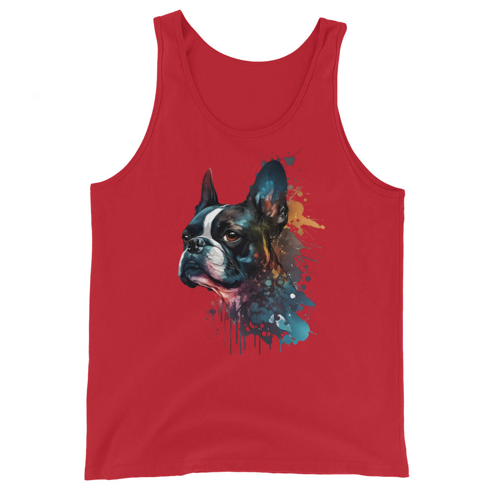 Boston Terrier Art Unisex Tank Top