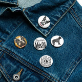 Boston Terrier Set 2 of Pin Buttons
