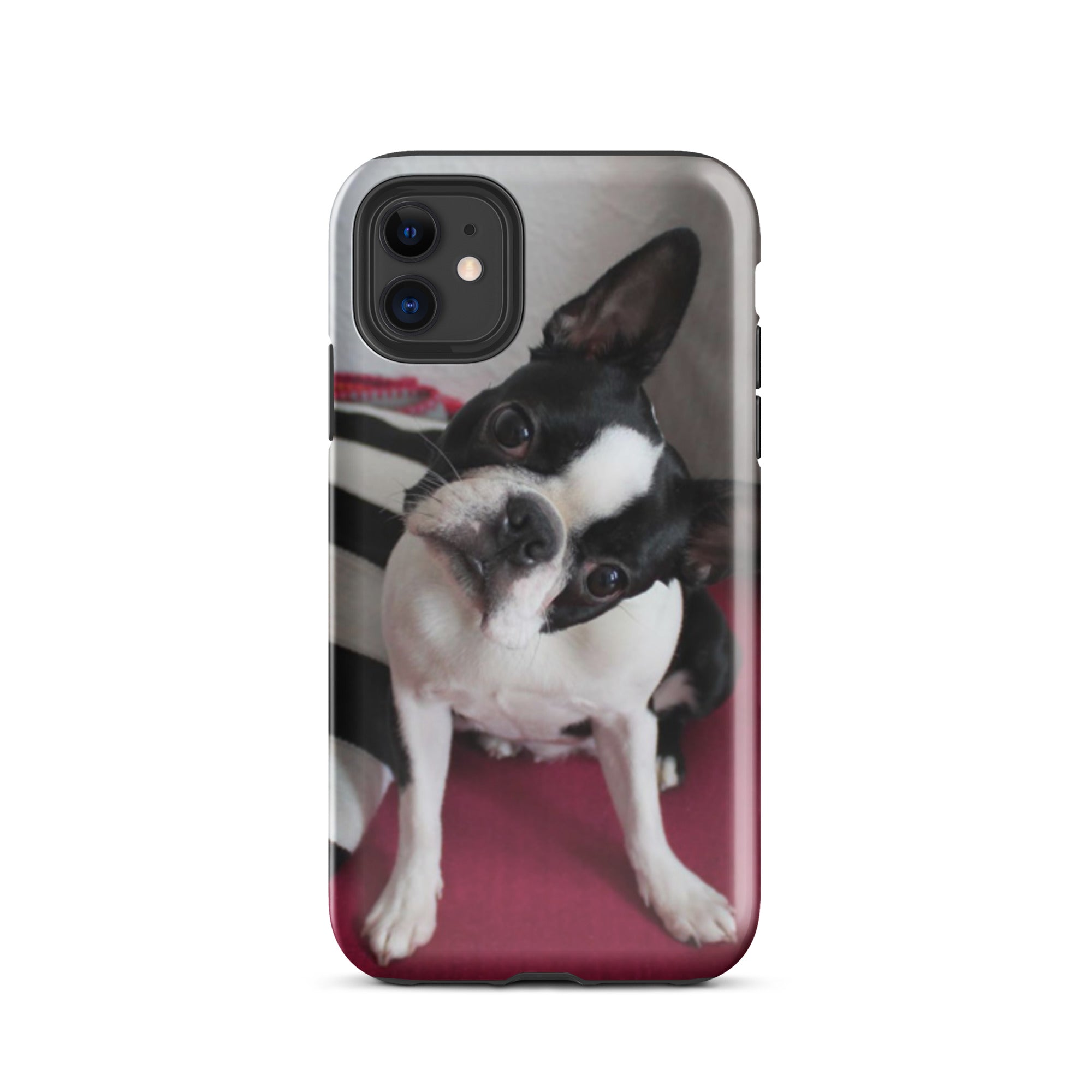Custom Boston Terrier Tough Phone Case for iPhone