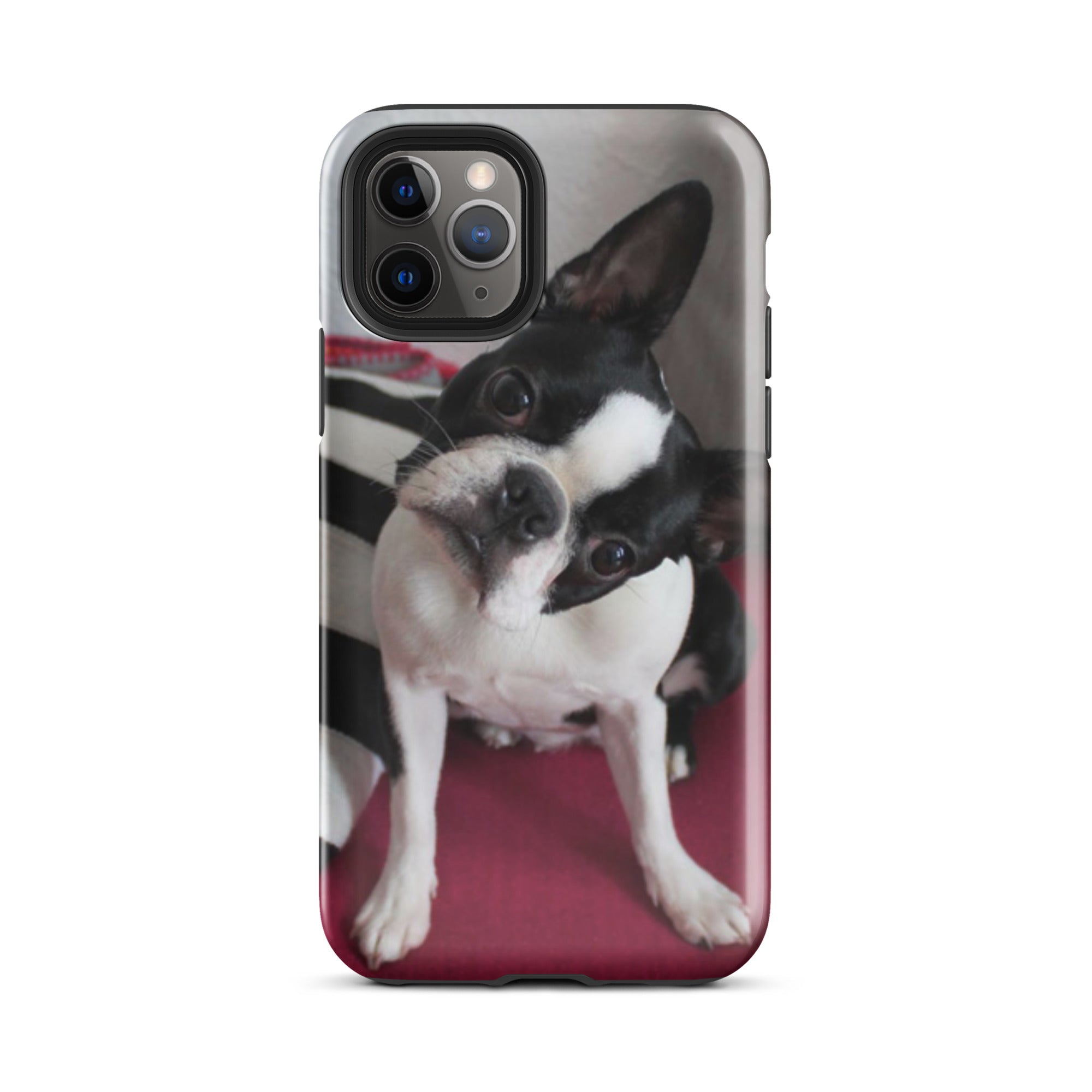 Custom Boston Terrier Tough Phone Case for iPhone