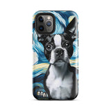 Starry Night - Boston Terrier Dog Tough Case for iPhone