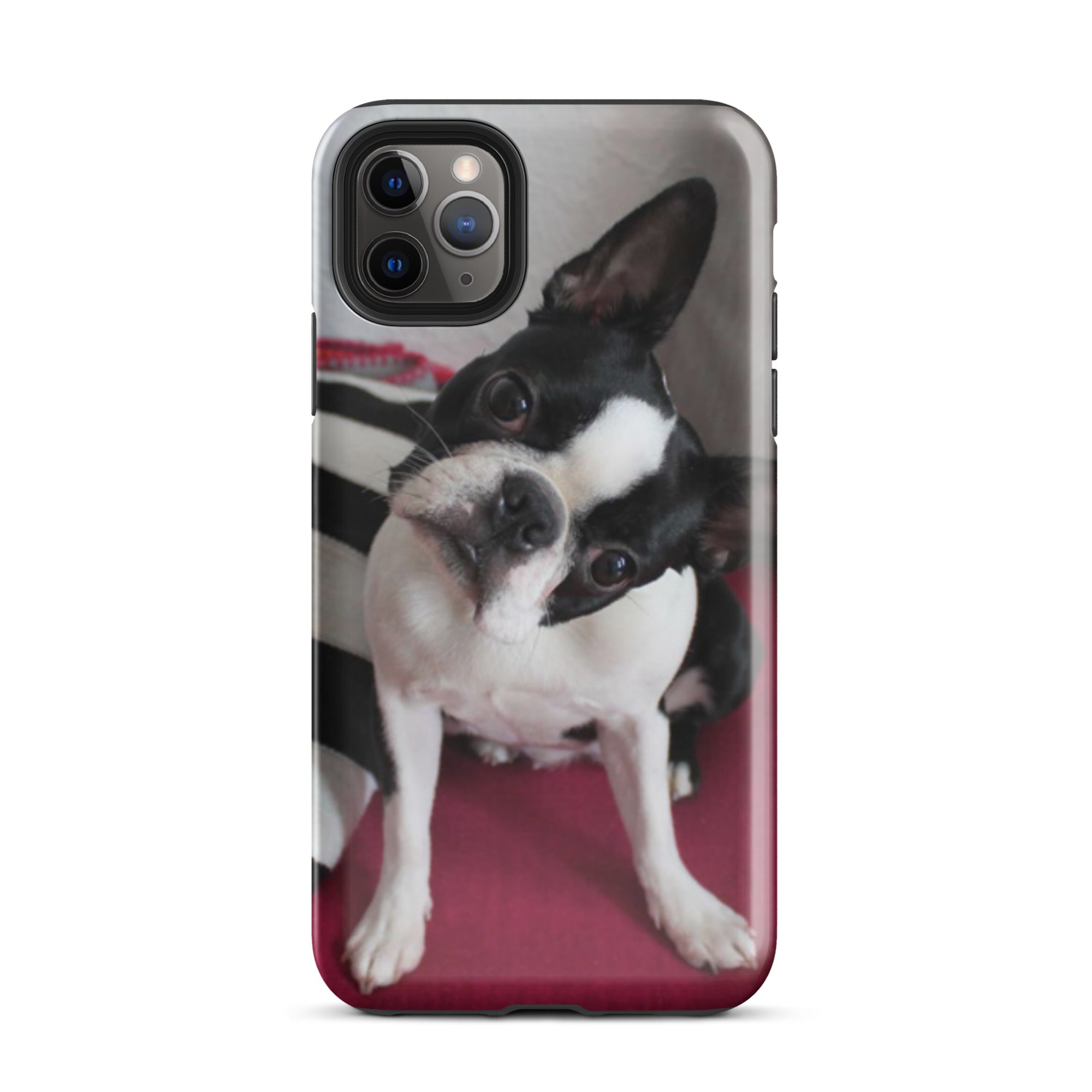 Custom Boston Terrier Tough Phone Case for iPhone