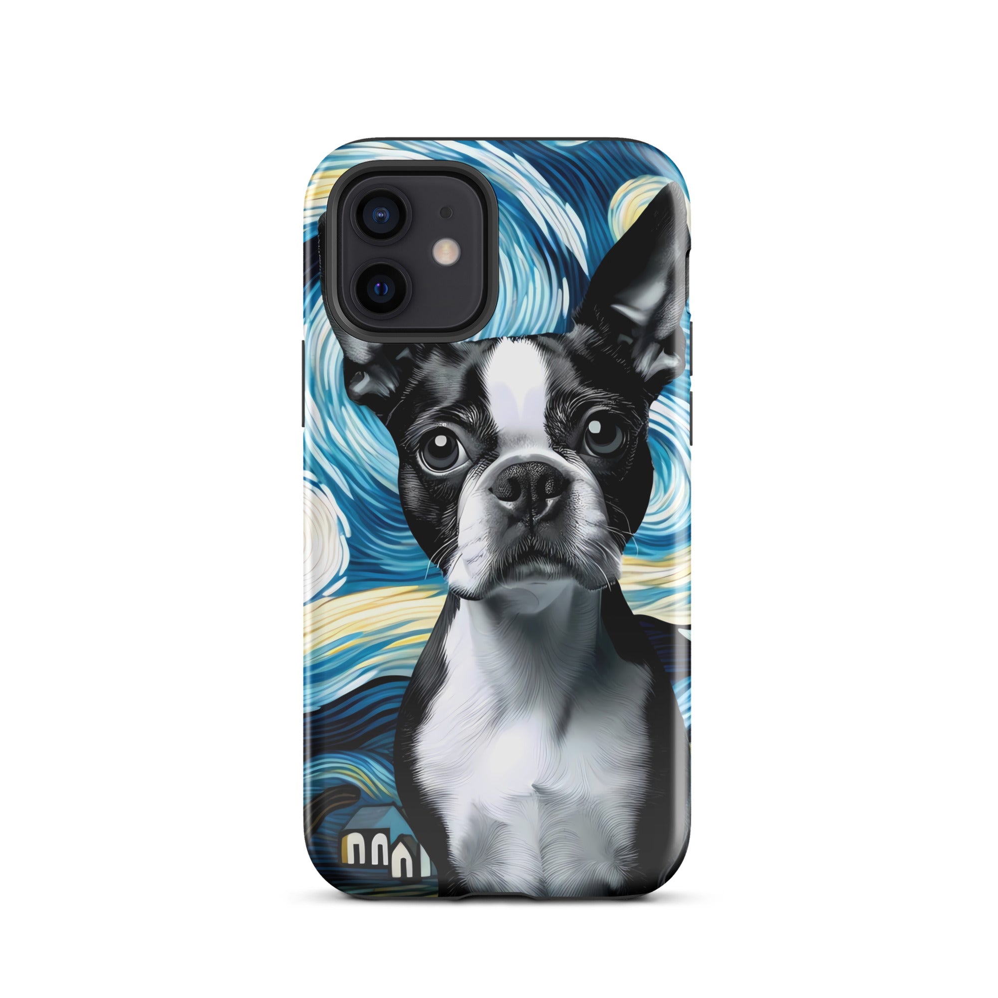 Starry Night - Boston Terrier Dog Tough Case for iPhone
