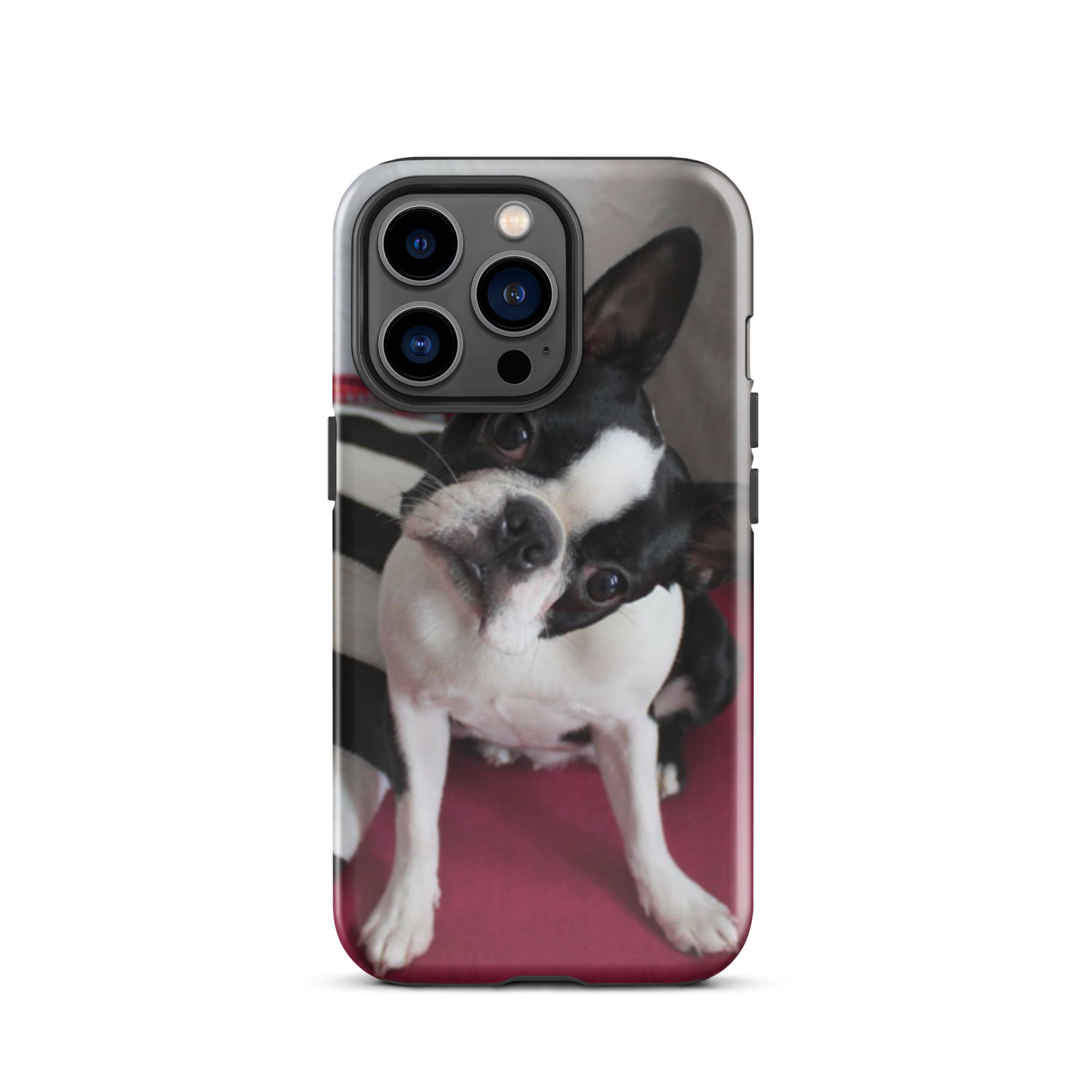 Custom Boston Terrier Tough Phone Case for iPhone
