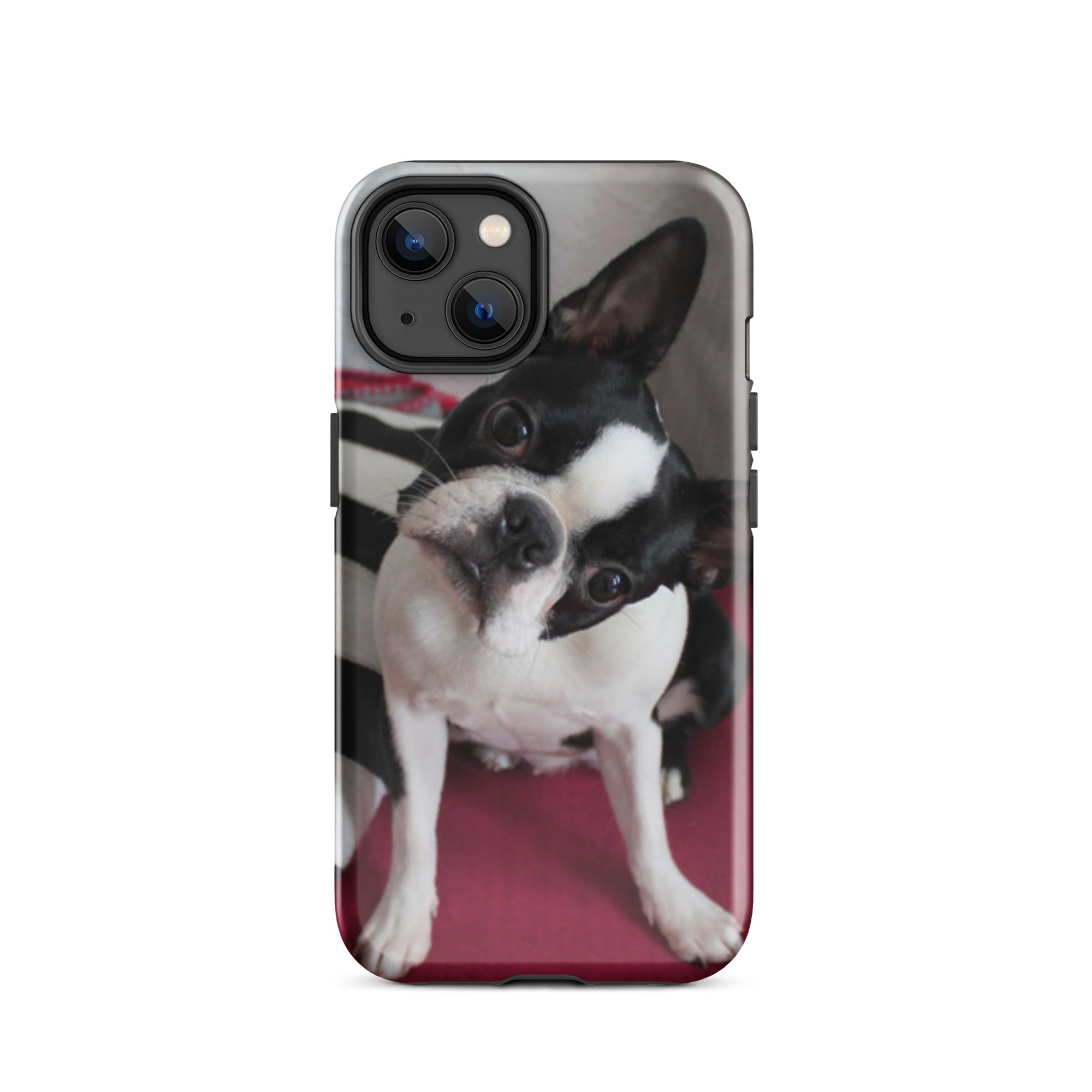 Custom Boston Terrier Tough Phone Case for iPhone