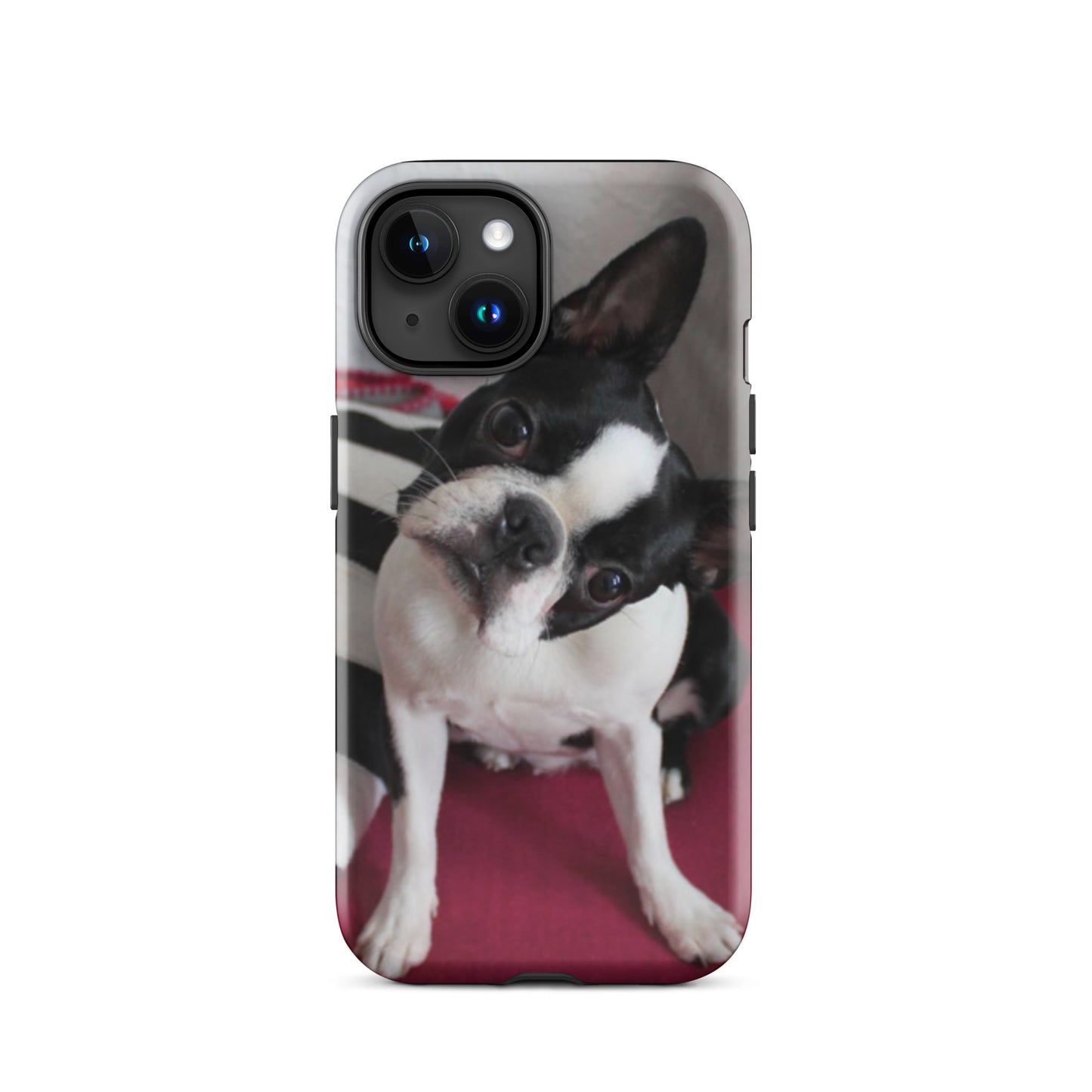 Custom Boston Terrier Tough Phone Case for iPhone