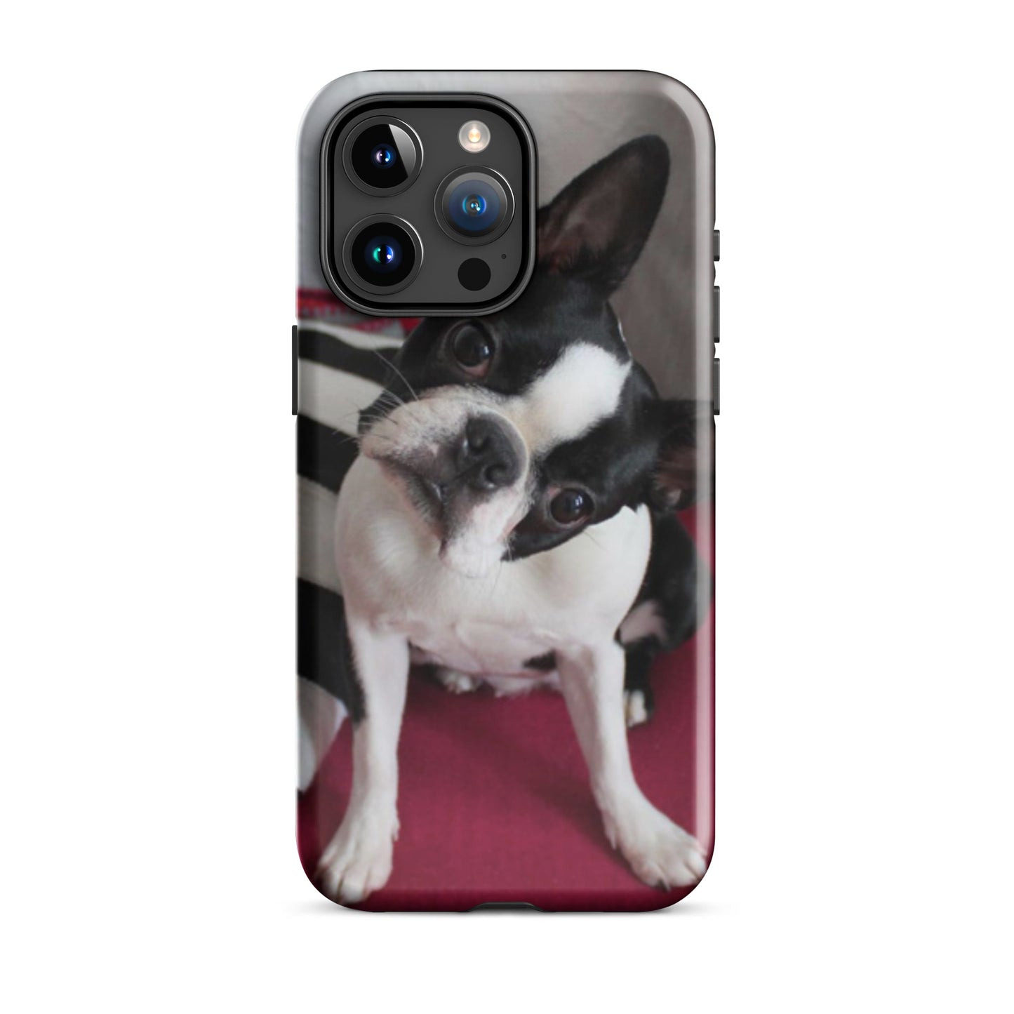Custom Boston Terrier Tough Phone Case for iPhone