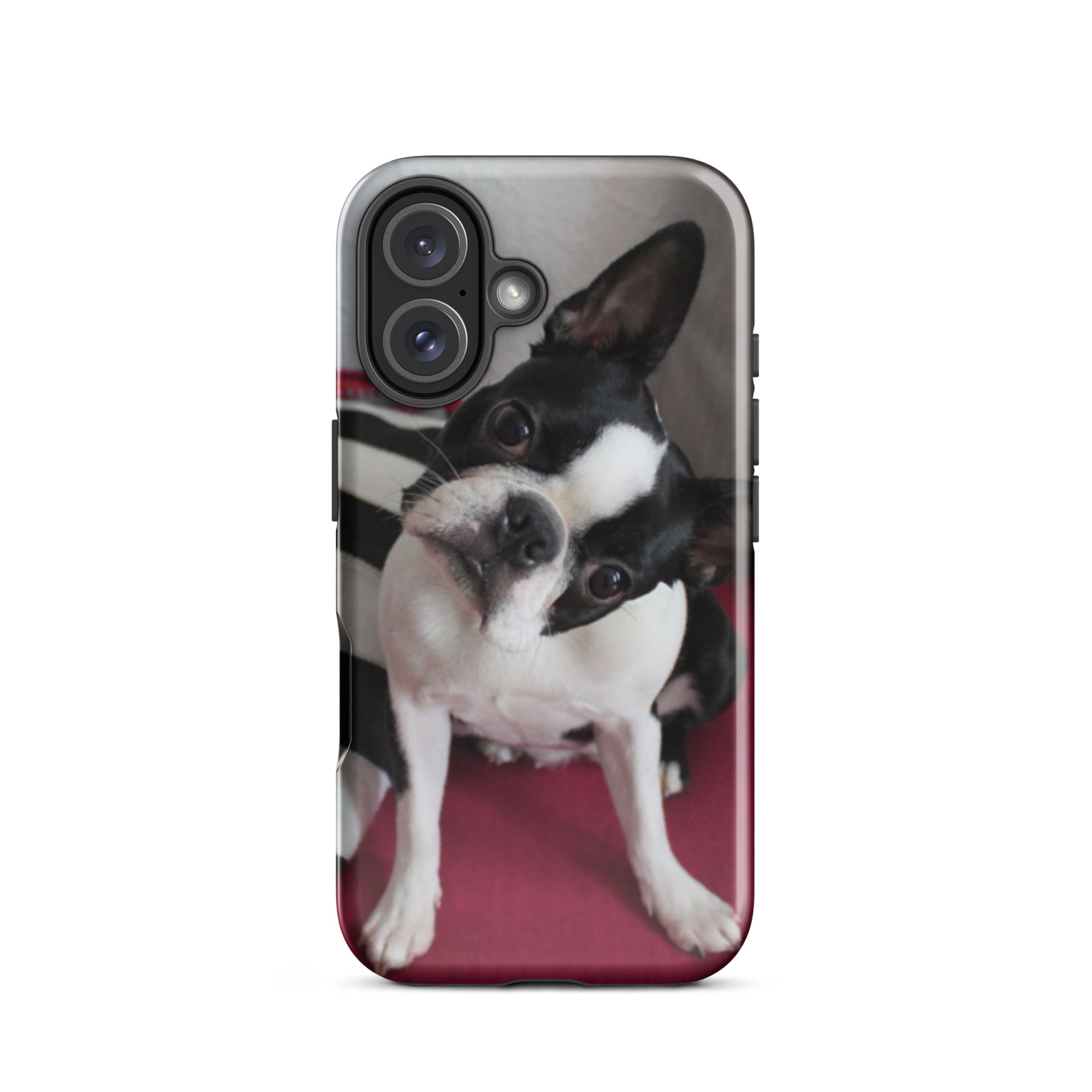 Custom Boston Terrier Tough Phone Case for iPhone