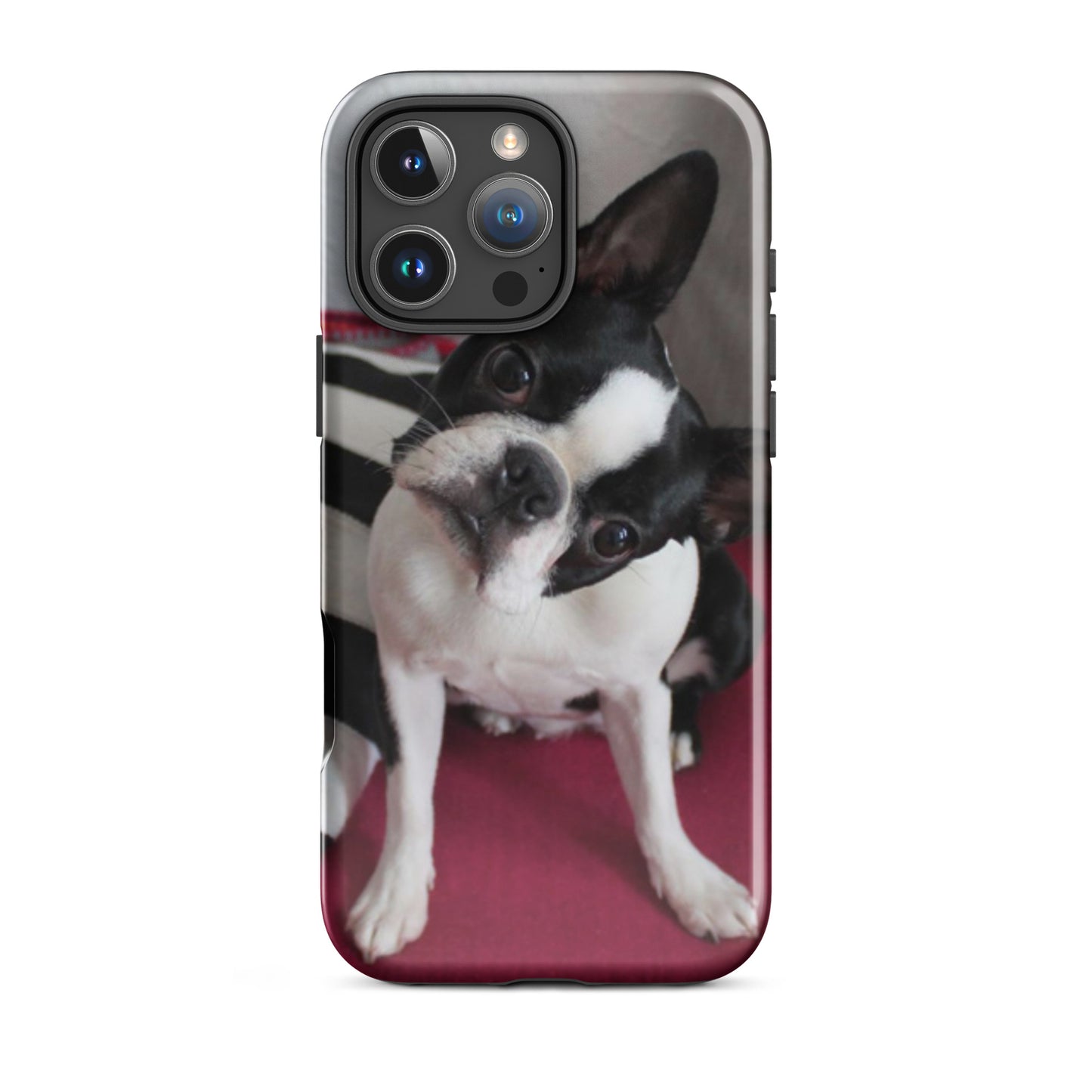 Custom Boston Terrier Tough Phone Case for iPhone