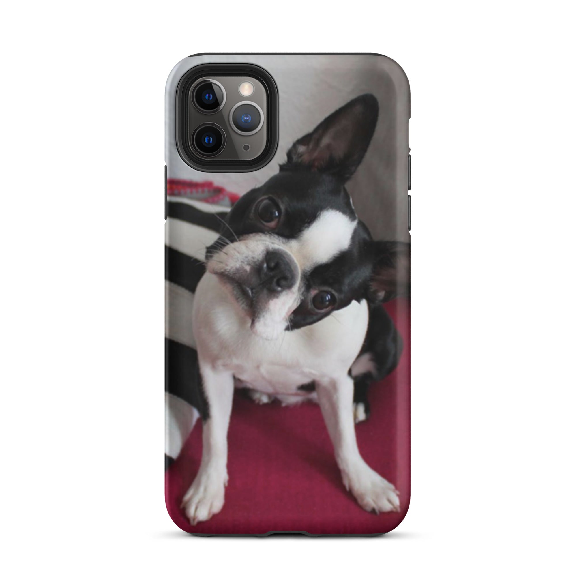 Custom Boston Terrier Tough Phone Case for iPhone