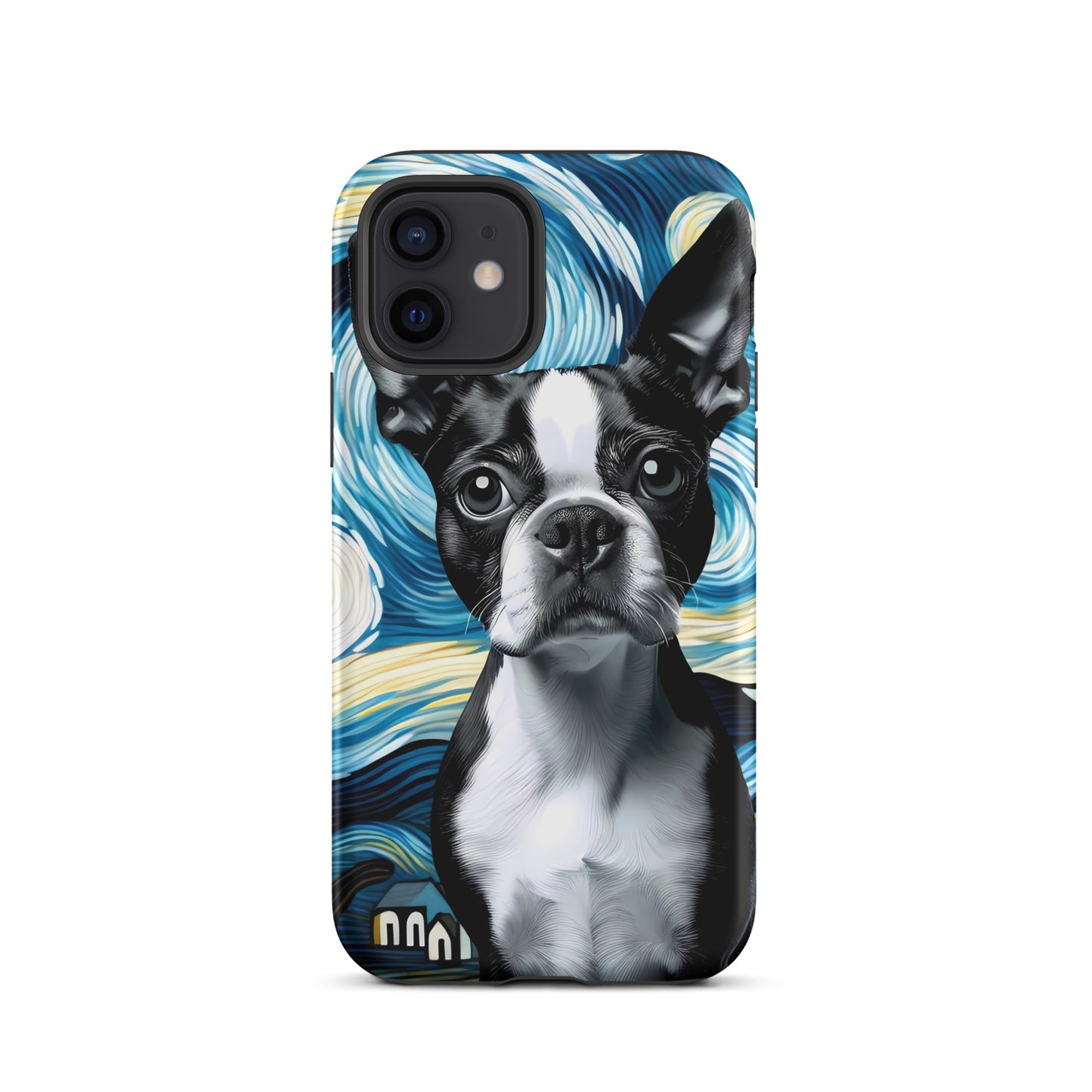 Starry Night - Boston Terrier Dog Tough Case for iPhone