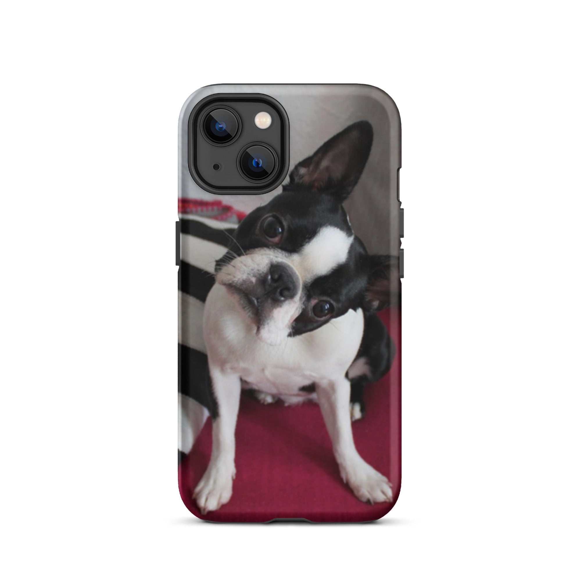 Custom Boston Terrier Tough Phone Case for iPhone