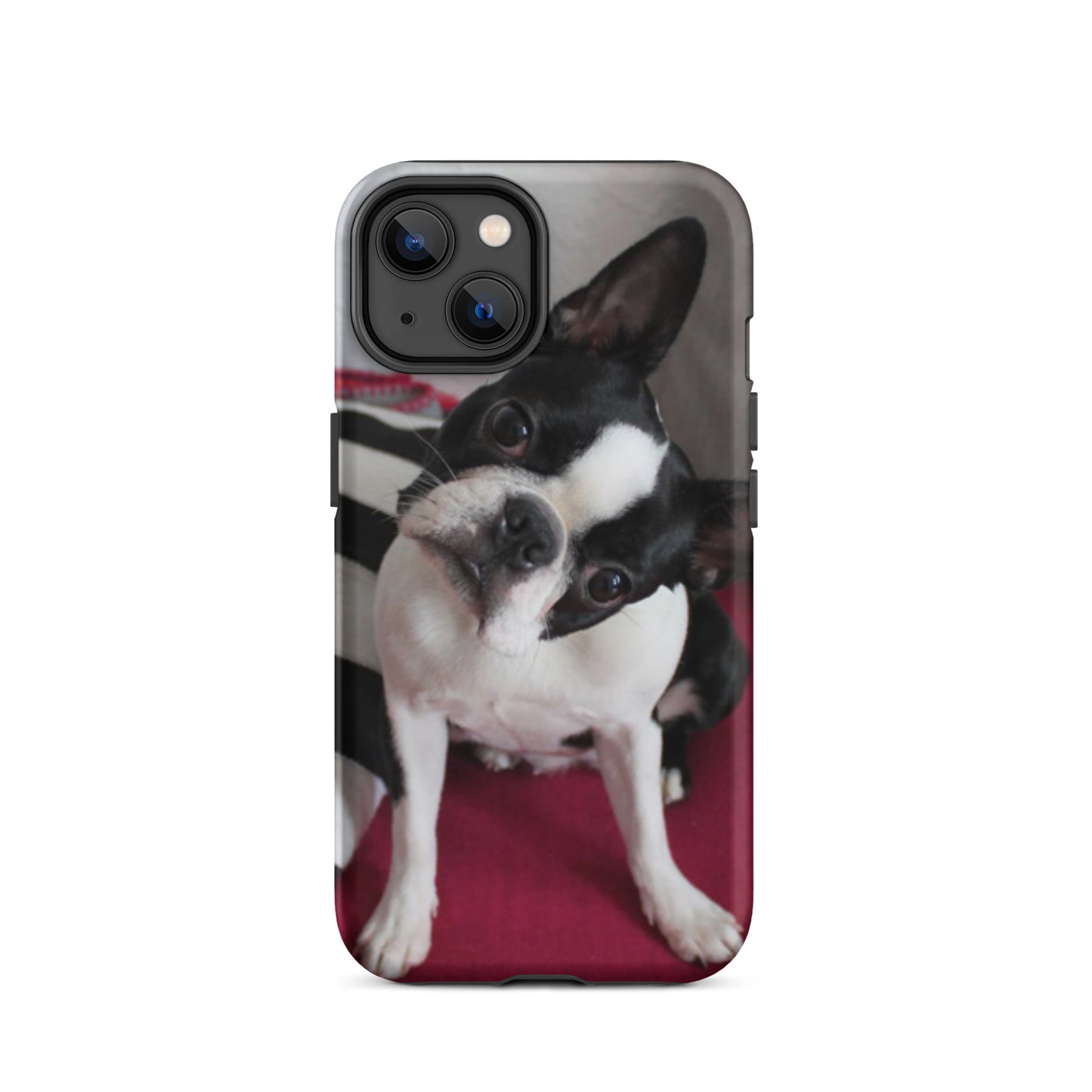 Custom Boston Terrier Tough Phone Case for iPhone