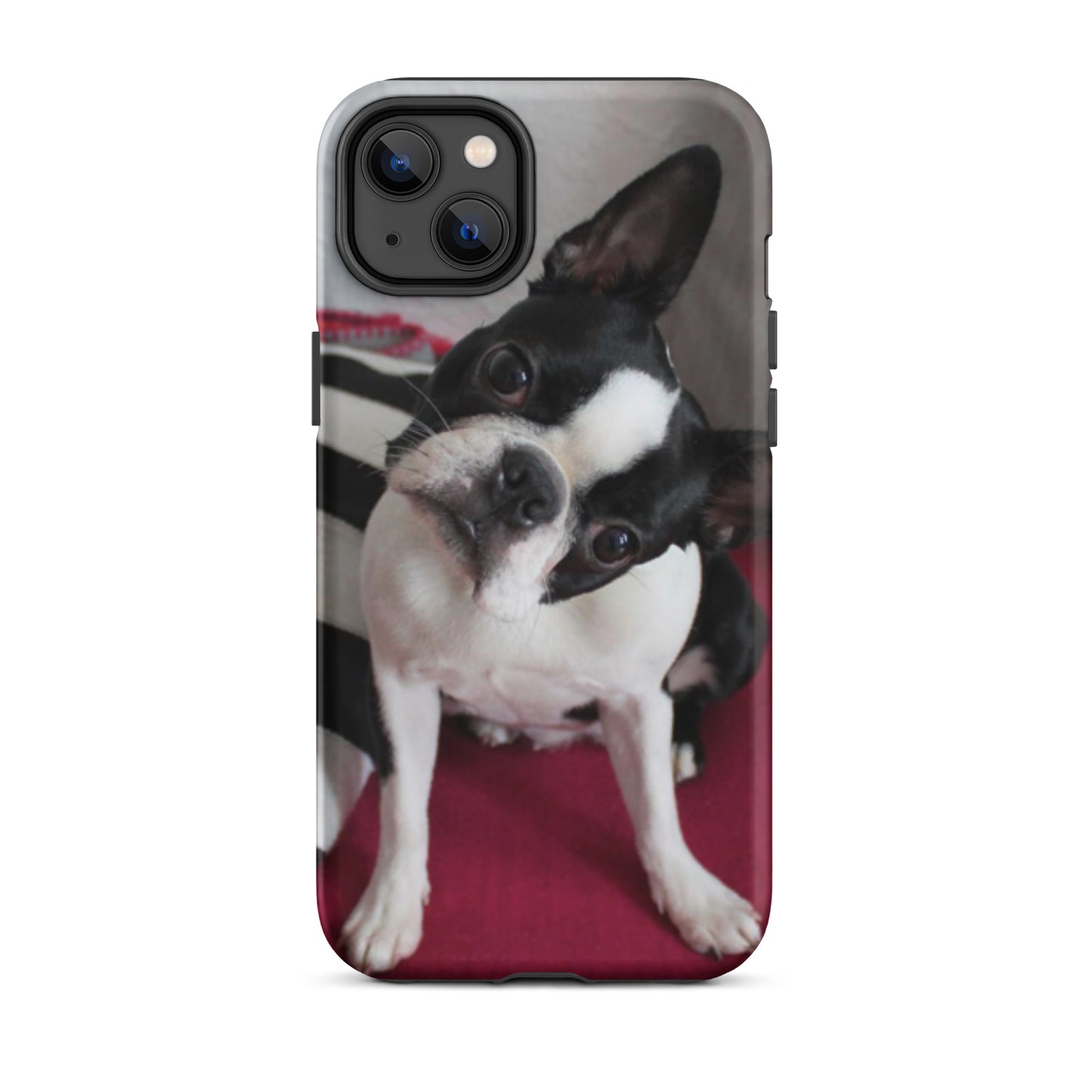 Custom Boston Terrier Tough Phone Case for iPhone