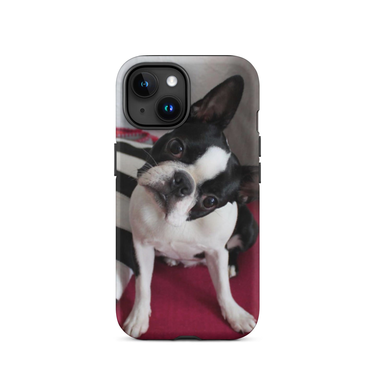 Custom Boston Terrier Tough Phone Case for iPhone