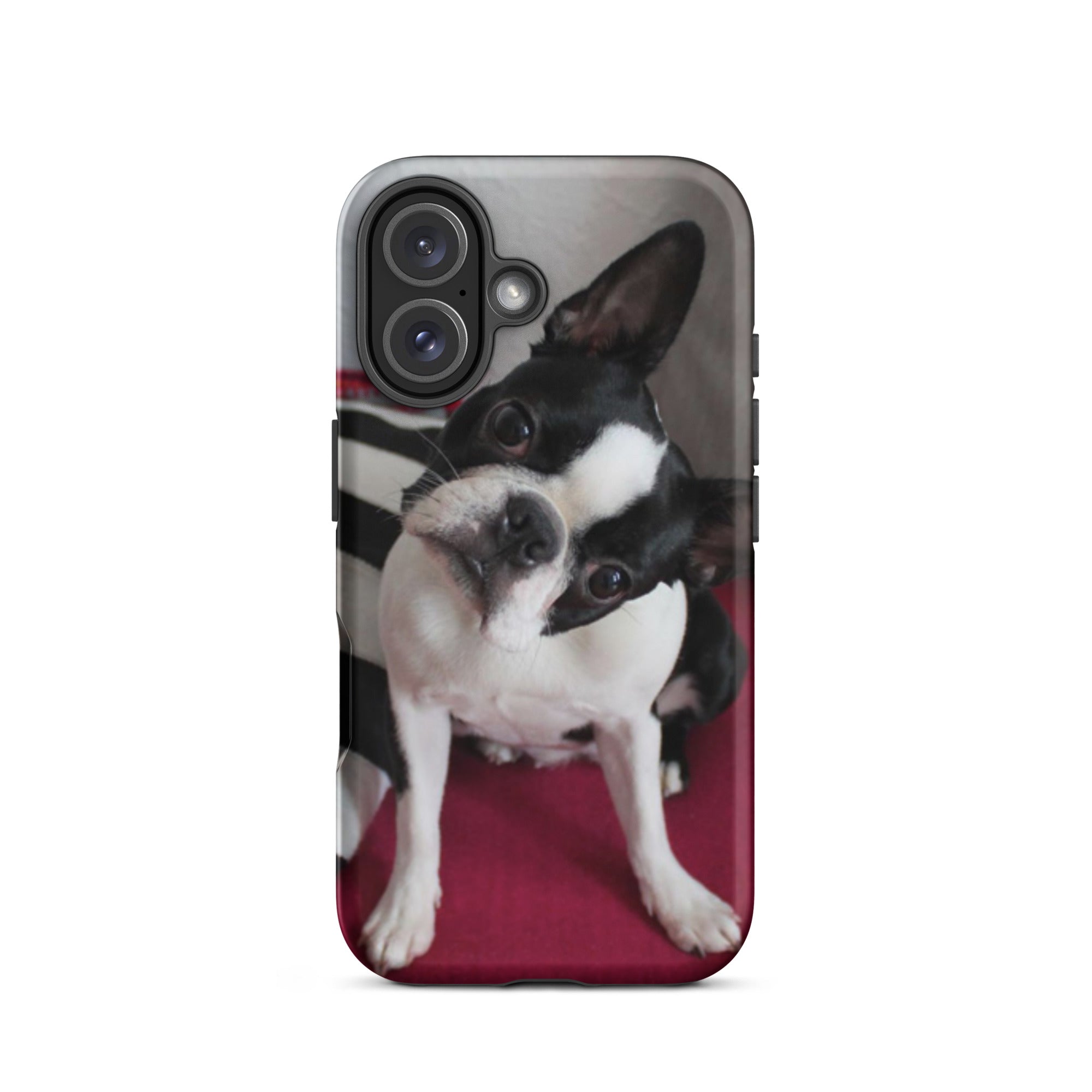 Custom Boston Terrier Tough Phone Case for iPhone