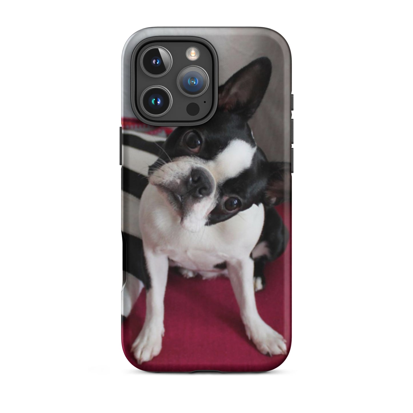 Custom Boston Terrier Tough Phone Case for iPhone