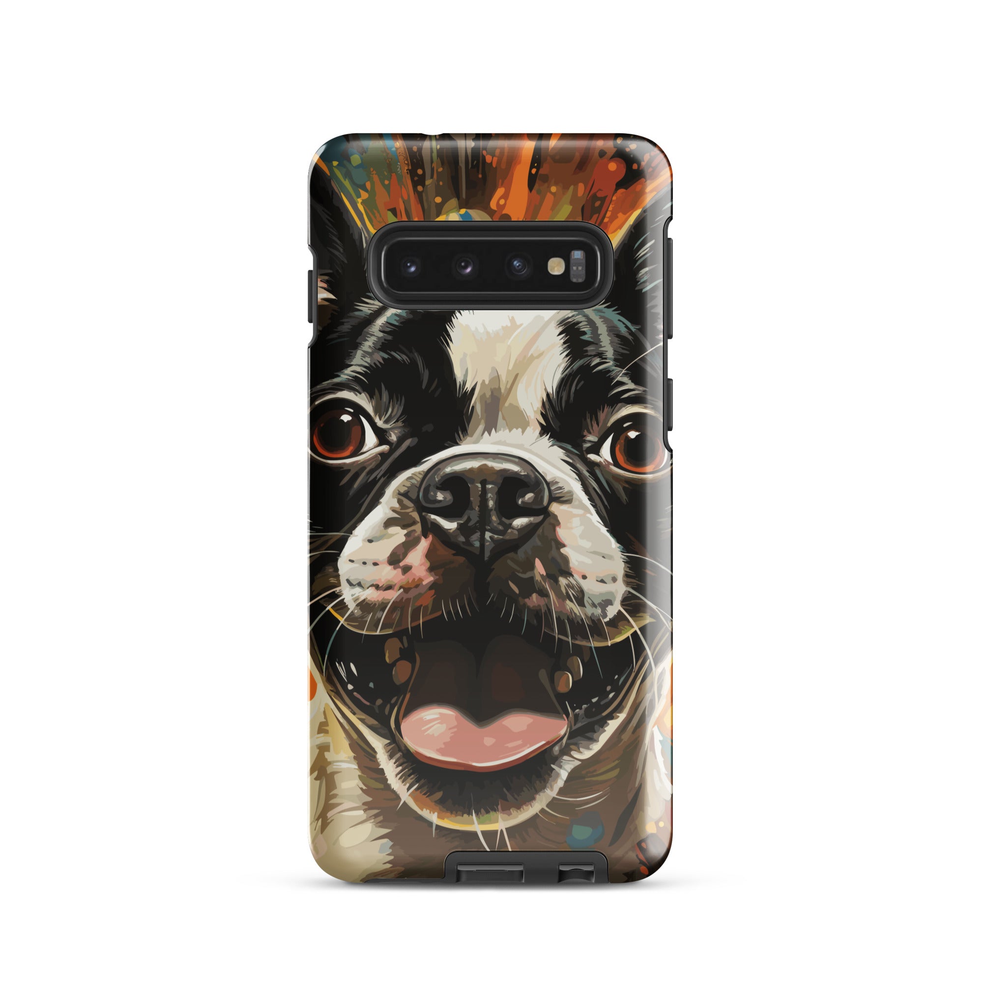 Zoomies Excitement Boston Terrier Dog Tough case for Samsung