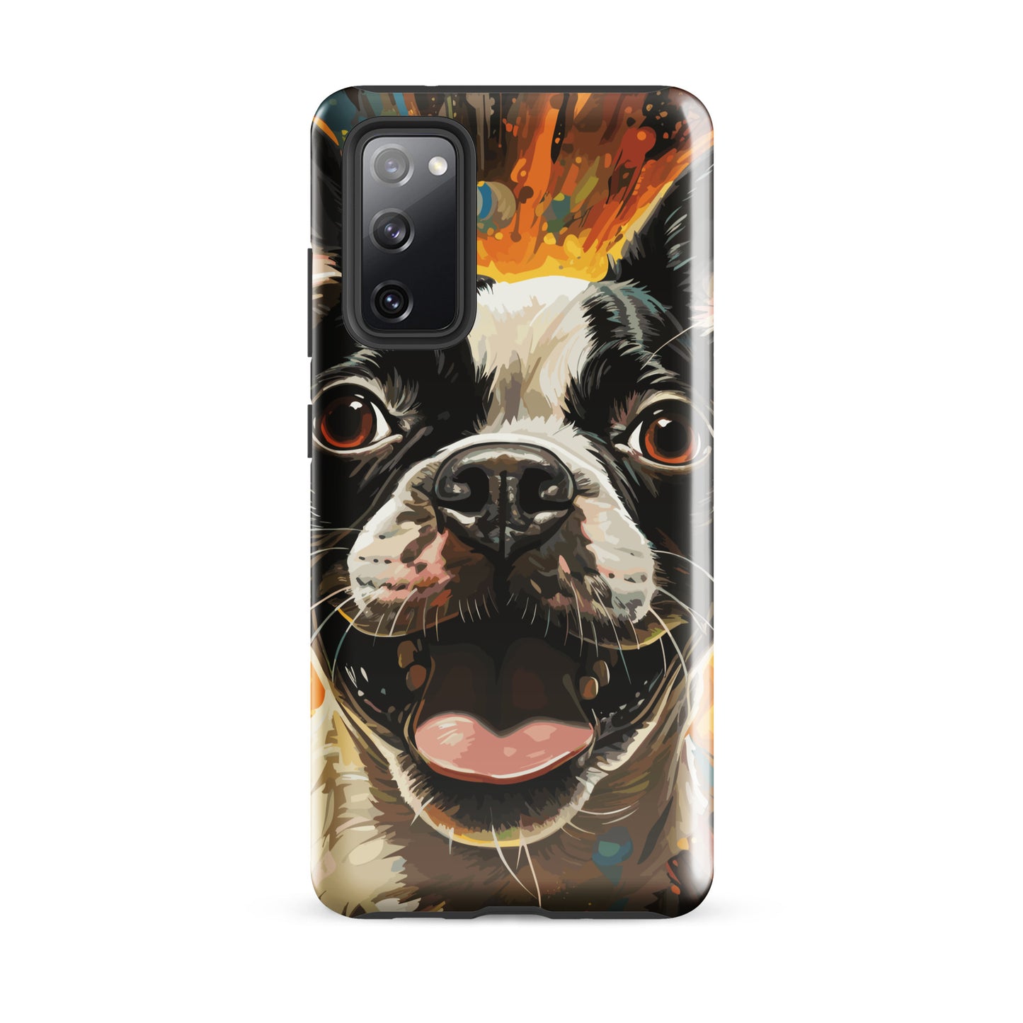 Zoomies Excitement Boston Terrier Dog Tough case for Samsung