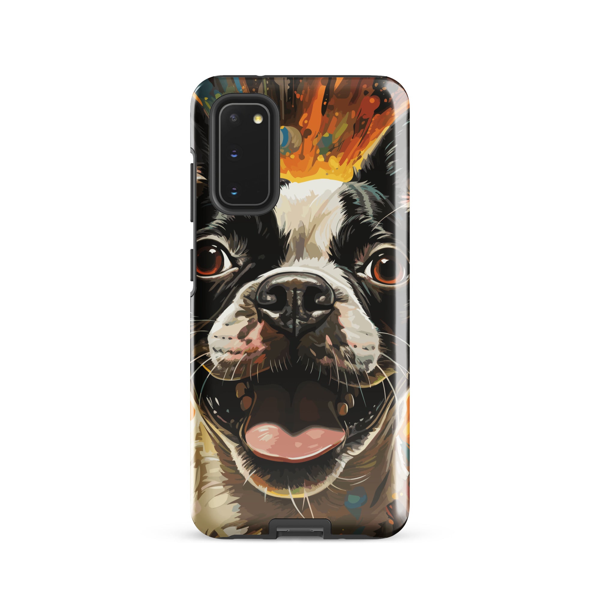 Zoomies Excitement Boston Terrier Dog Tough case for Samsung