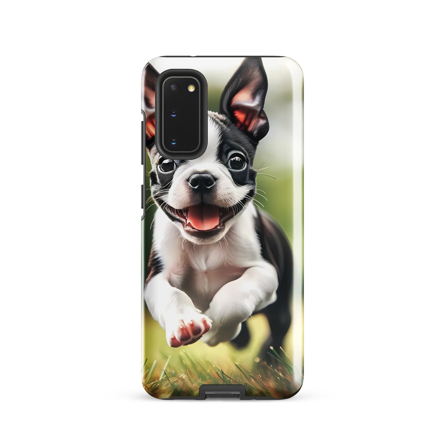 Playful Boston Terrier Puppy Tough case for Samsung