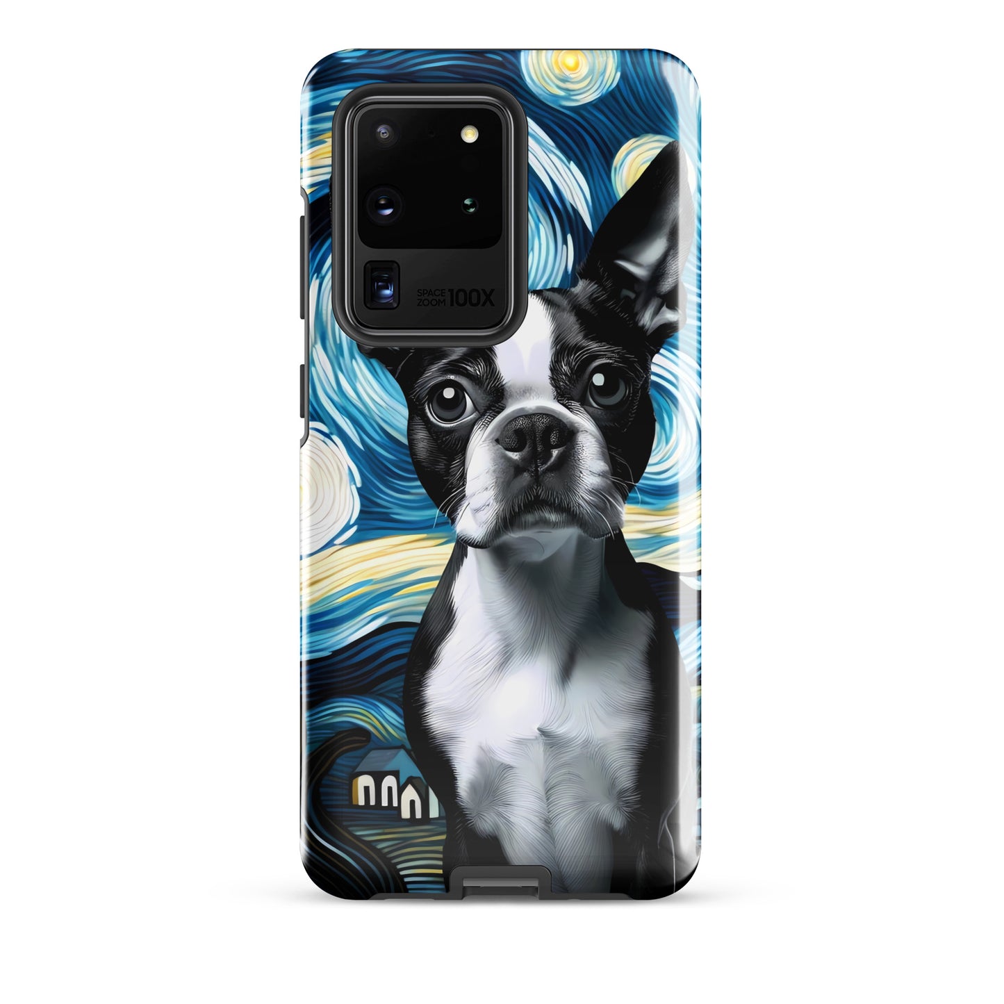 Starry Night - Boston Terrier Dog Tough case for Samsung