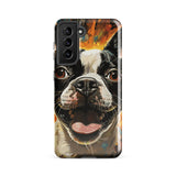 Zoomies Excitement Boston Terrier Dog Tough case for Samsung