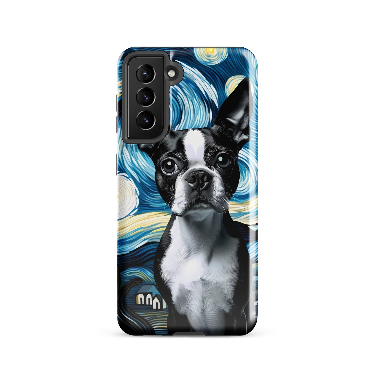 Starry Night - Boston Terrier Dog Tough case for Samsung