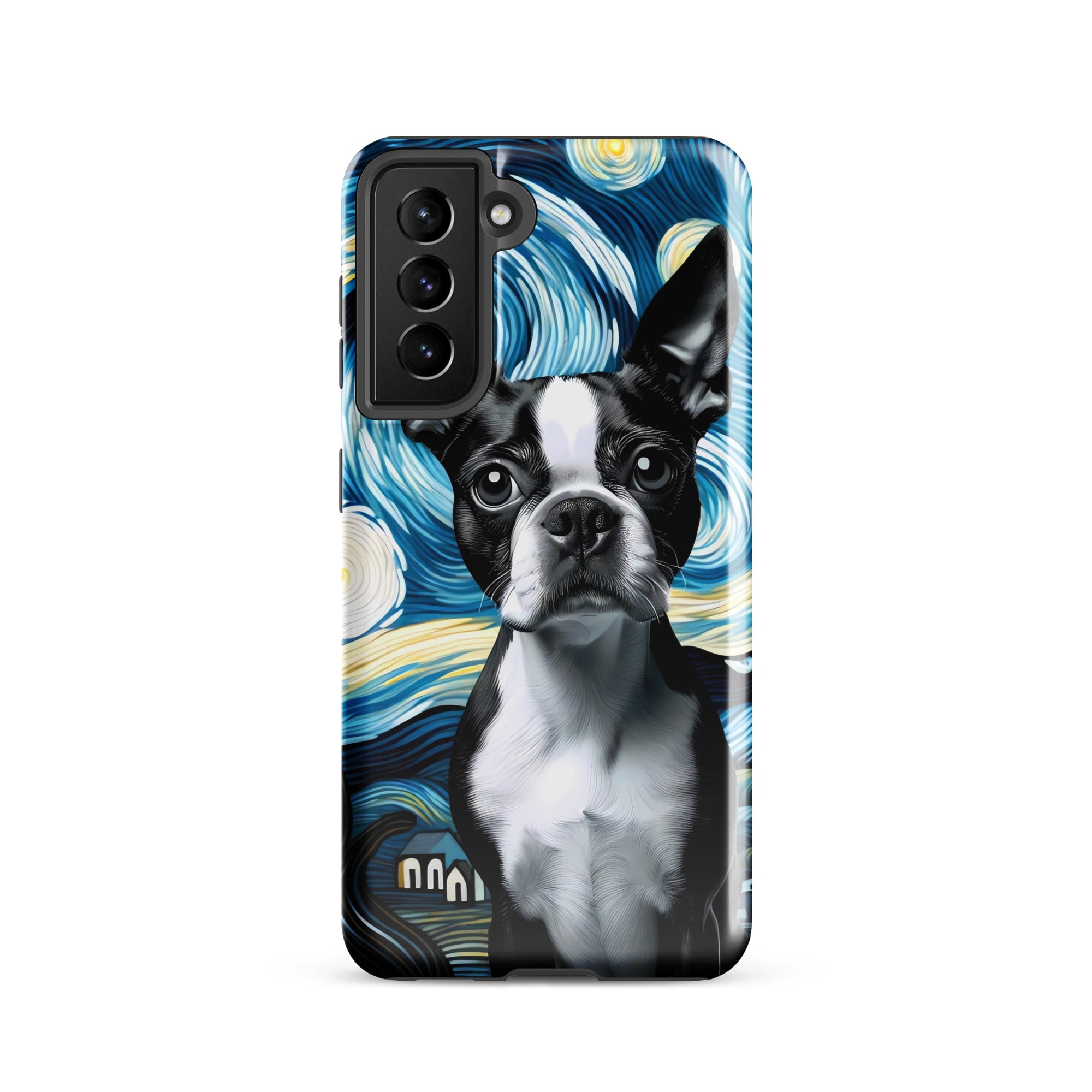 Starry Night - Boston Terrier Dog Tough case for Samsung