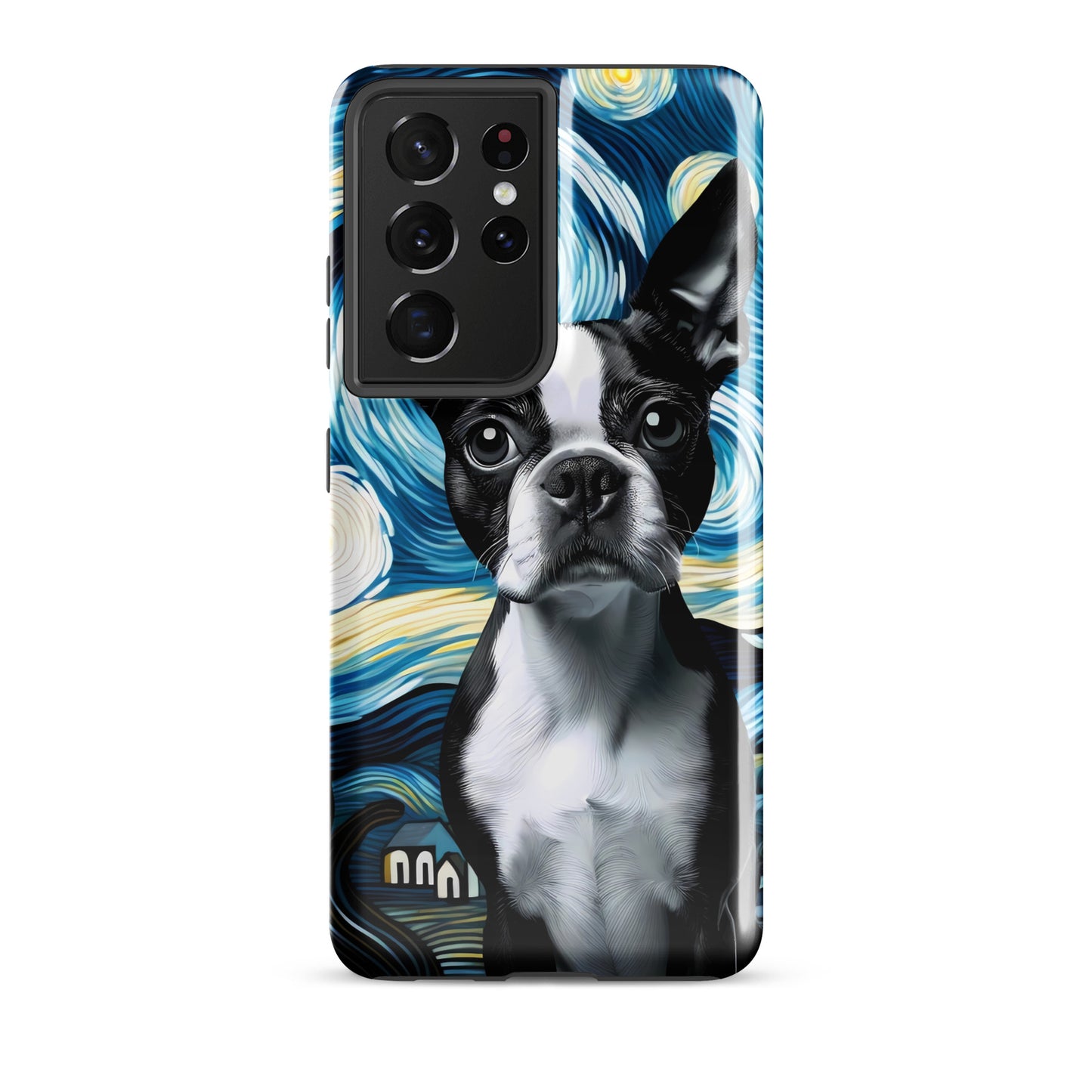 Starry Night - Boston Terrier Dog Tough case for Samsung