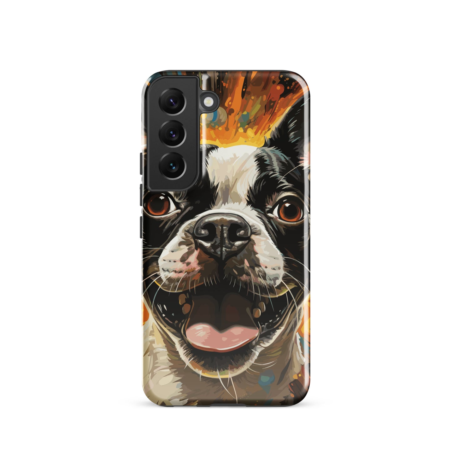 Zoomies Excitement Boston Terrier Dog Tough case for Samsung