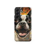 Zoomies Excitement Boston Terrier Dog Tough case for Samsung