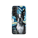 Starry Night - Boston Terrier Dog Tough case for Samsung