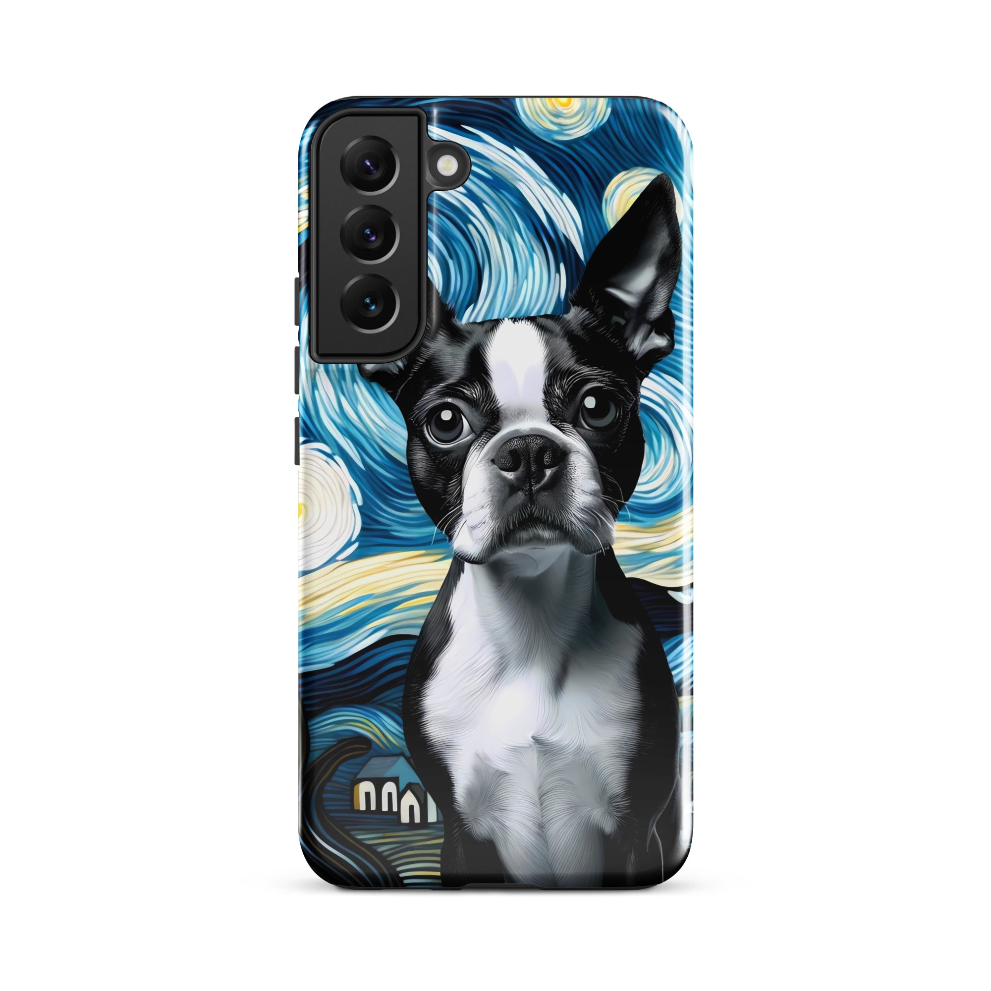 Starry Night - Boston Terrier Dog Tough case for Samsung