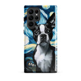 Starry Night - Boston Terrier Dog Tough case for Samsung
