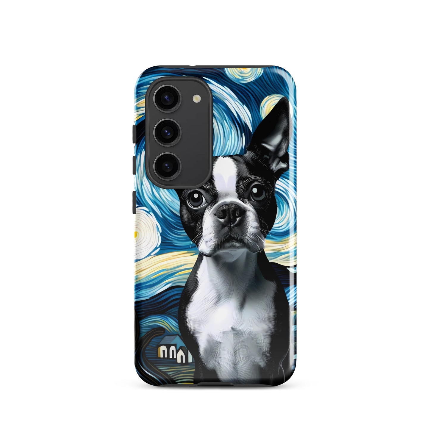 Starry Night - Boston Terrier Dog Tough case for Samsung