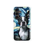 Starry Night - Boston Terrier Dog Tough case for Samsung
