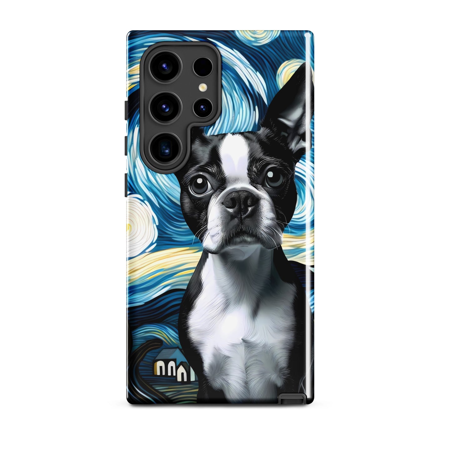 Starry Night - Boston Terrier Dog Tough case for Samsung