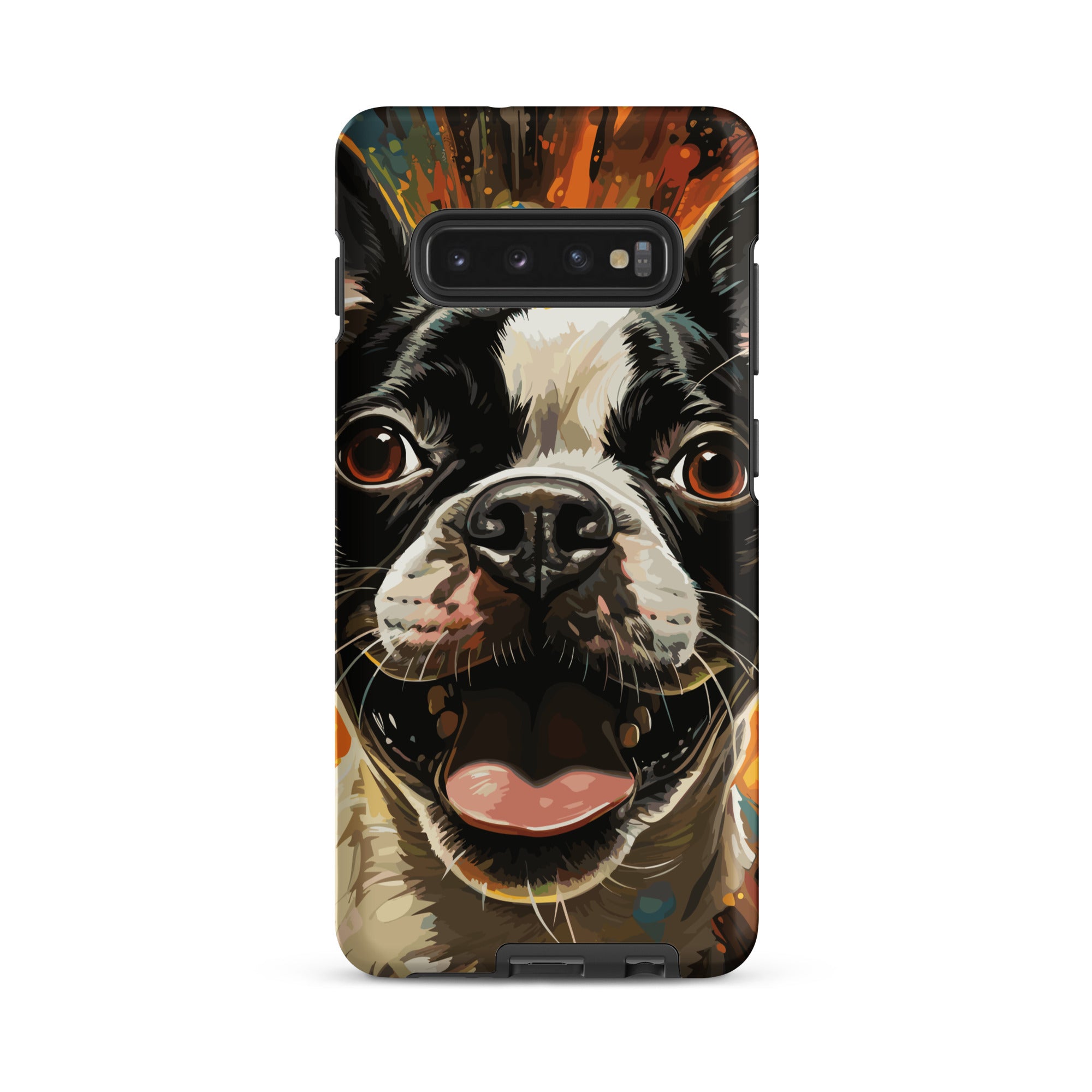 Zoomies Excitement Boston Terrier Dog Tough case for Samsung