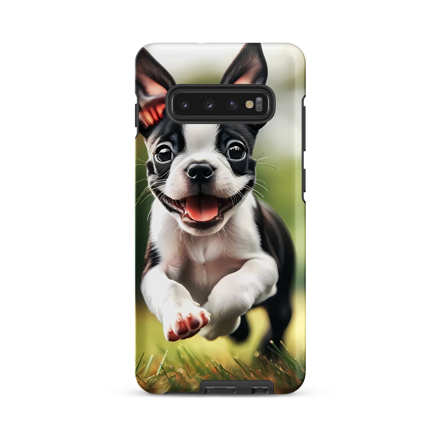 Playful Boston Terrier Puppy Tough case for Samsung