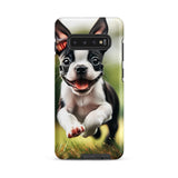 Playful Boston Terrier Puppy Tough case for Samsung