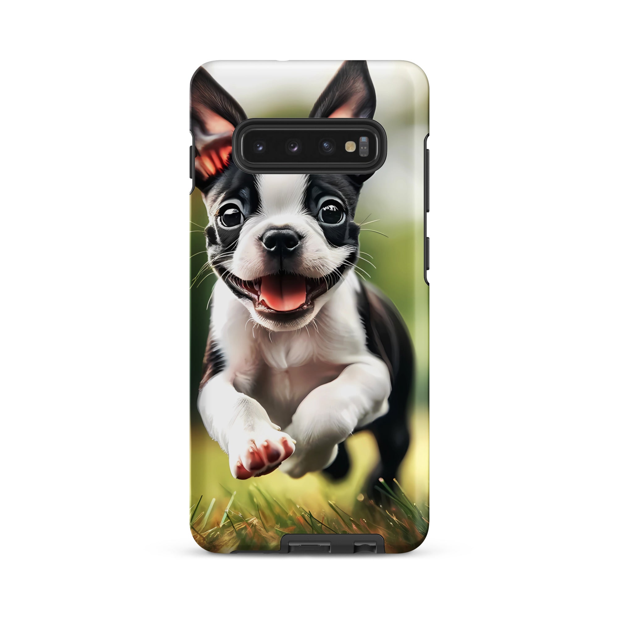 Playful Boston Terrier Puppy Tough case for Samsung