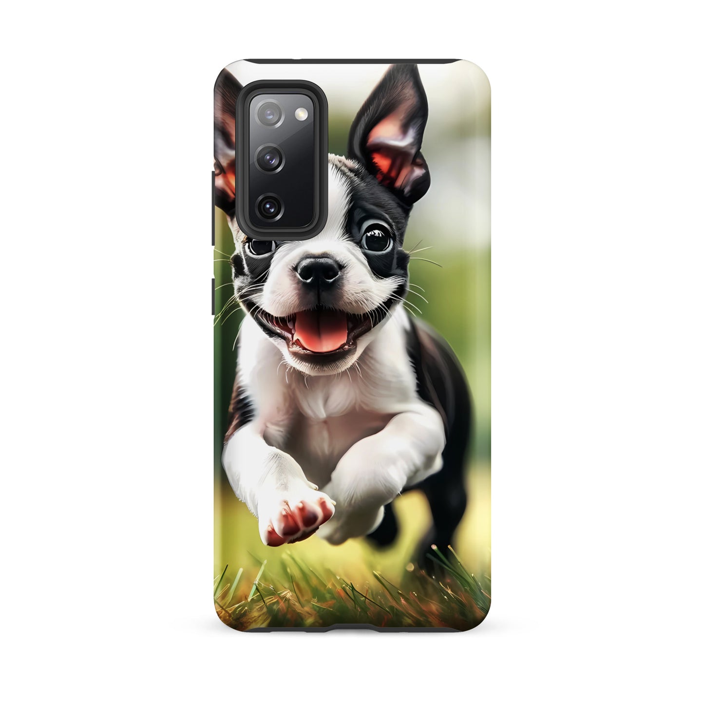Playful Boston Terrier Puppy Tough case for Samsung