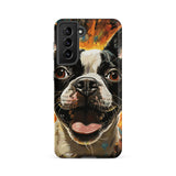 Zoomies Excitement Boston Terrier Dog Tough case for Samsung