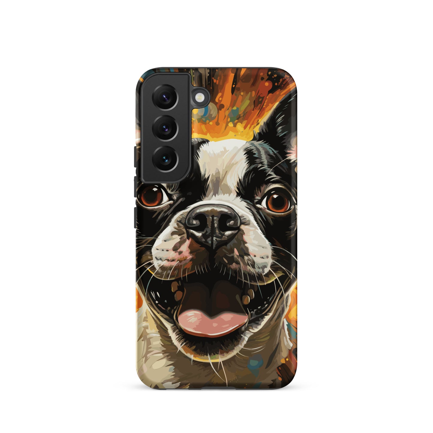 Zoomies Excitement Boston Terrier Dog Tough case for Samsung
