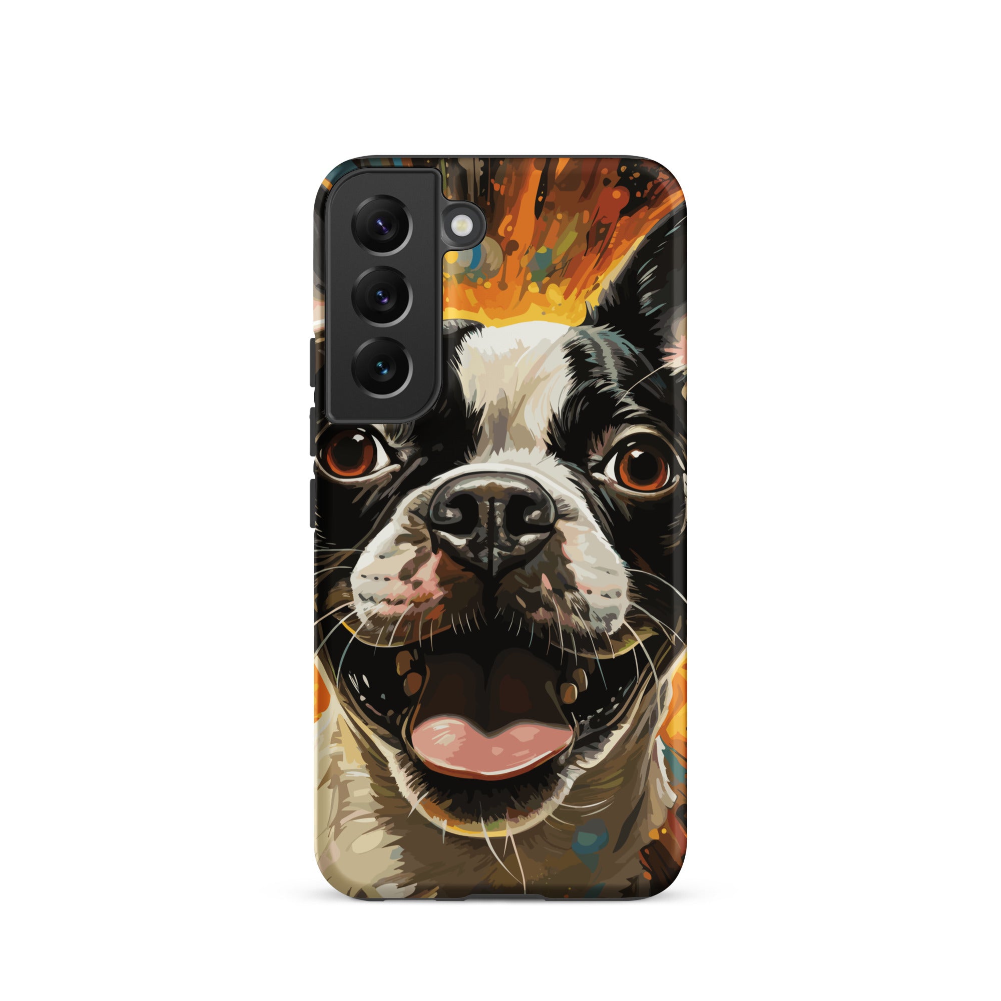 Zoomies Excitement Boston Terrier Dog Tough case for Samsung