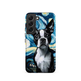 Starry Night - Boston Terrier Dog Tough case for Samsung