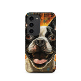 Zoomies Excitement Boston Terrier Dog Tough case for Samsung