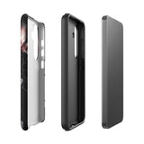 Black and White Smiling Boston Terrier Art Tough Case for Samsung